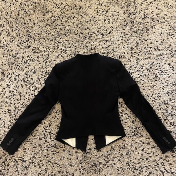 Fitted H&M Blazer Jacket Size 4. Black lined Preppy Chic - Picture 5 of 8
